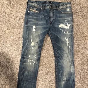 Diesel Thavar 32 x 32 Destroy Wash Denim Jeans